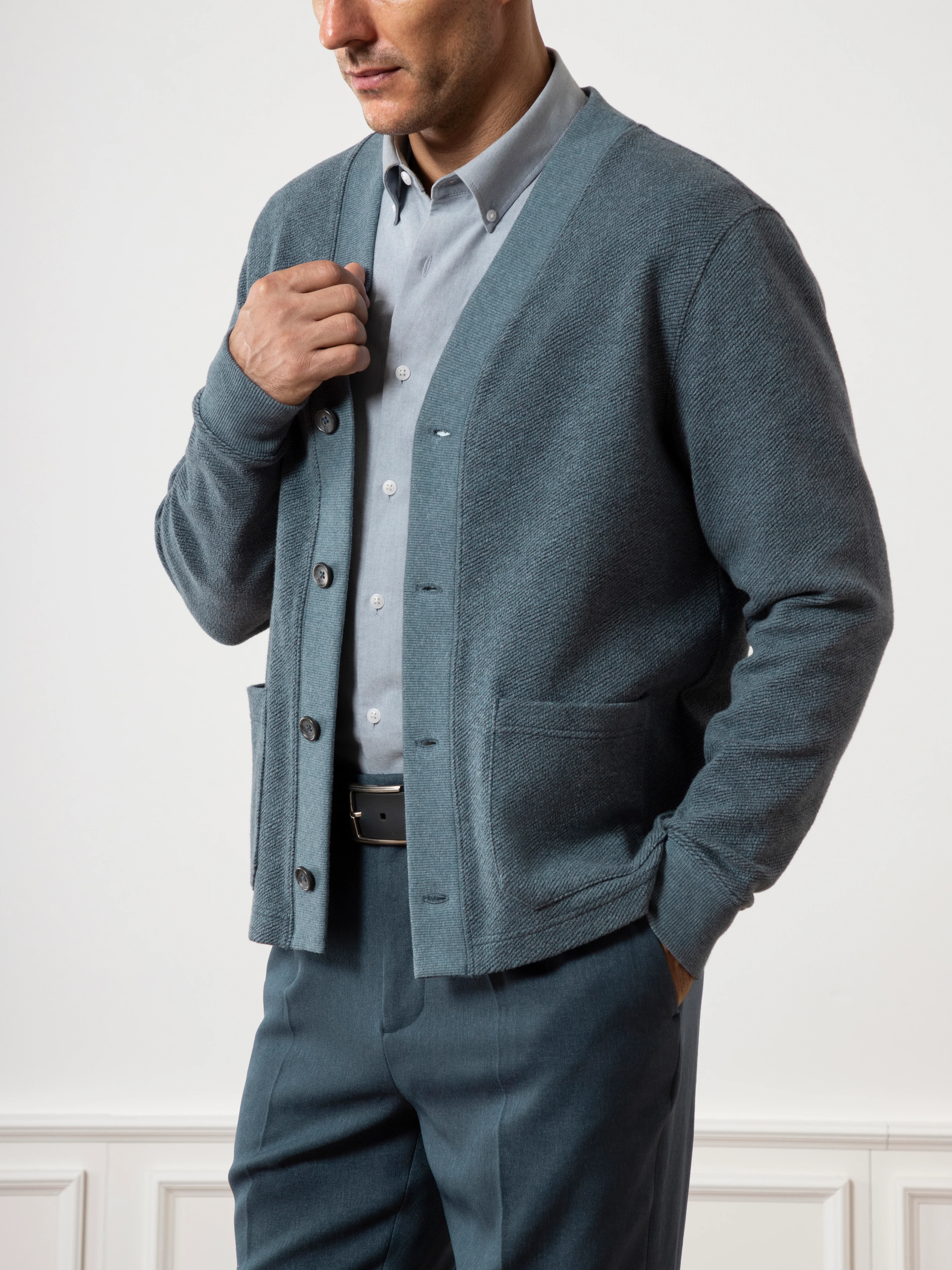 Byron Jacquard Cardigan - Image 7